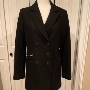 Cole Haan Black Winter Wool Coat